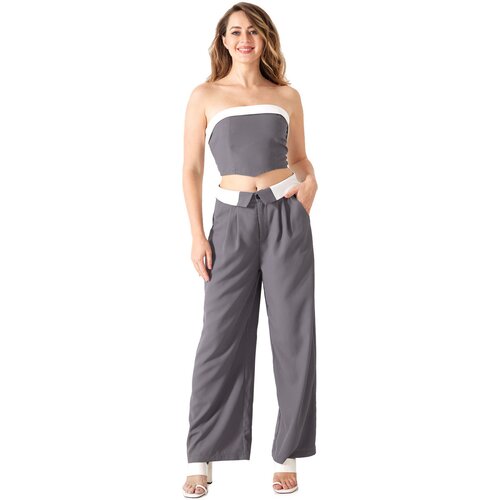 La Modeuse Obleka 70705_P165354 Siva Cene