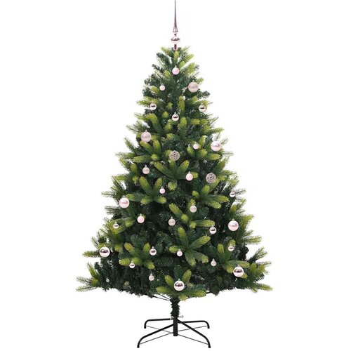  Umjetno rasklopivo božićno drvce 150 LED-a Zelena 150 cm Slike