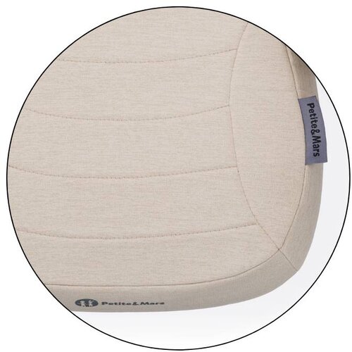 Petite&amp;amp;Mars booster autosjedalica Zuno (125-150 cm) bez Isofix-a, Sage Beige Slike