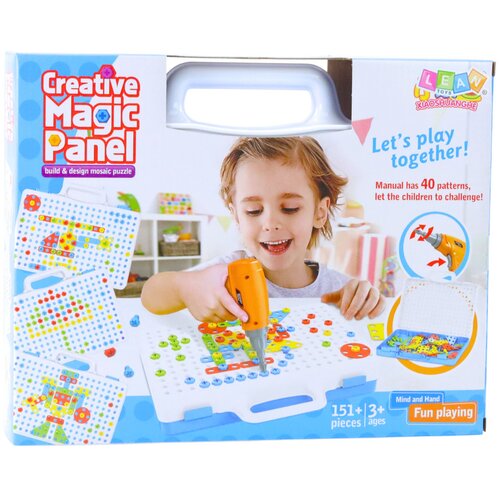 Lean Toys Edukativni set slagalica s odvijačem za djecu, 151 komad. Slike