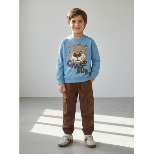 Sinsay Crewneck majica s printom medvjedića od flisa Slike