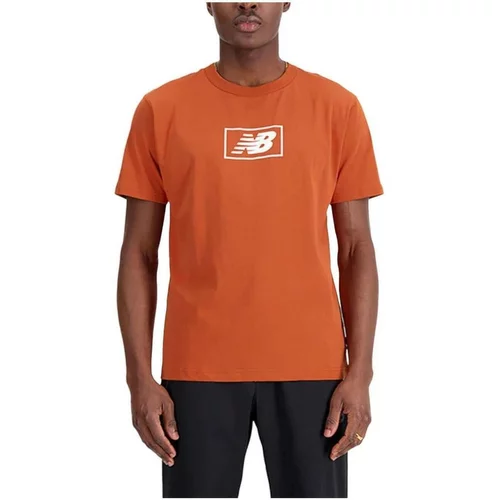 New Balance Majice s kratkimi rokavi - Oranžna