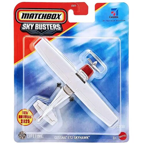 Mattel Matchbox Sky Busters: Cessna 172 Skyhawk model aviona 1/64 - Slike
