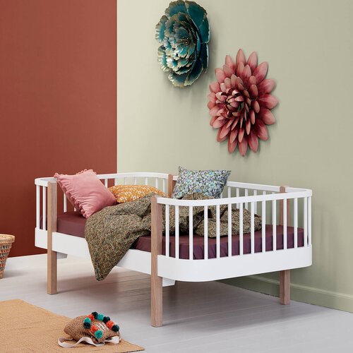 Oliver Furniture&amp;reg; otro&amp;scaron;ka posteljica original junior day 90x160 white/oak Slike