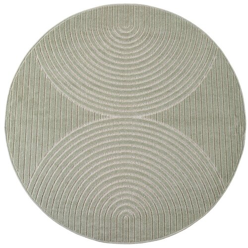 Ayyildiz Carpets Zeleni okrugao unutarnji i vanjski tepih &amp;oslash; 120 cm Nova 1201 &amp;ndash; Slike
