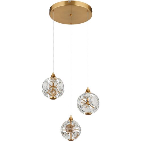 Globo 16047-3H - LED luster na sajli VIRINA LED/24W/230V 3000K zlatna Slike