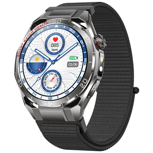 INF Smart Watch (Black Woven) &ndash; 1.47" 466x466 AMOLED, ECG Chip, IP68, (5000263685) Cene