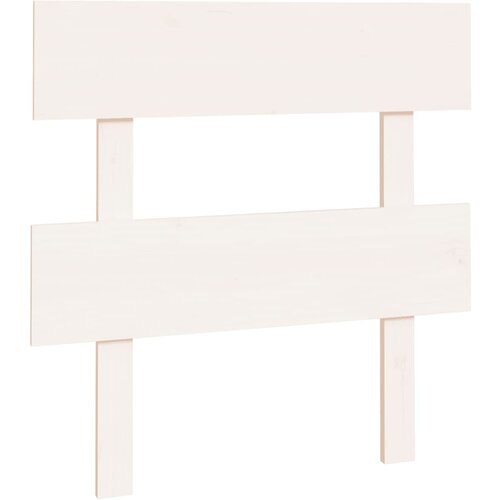Maison Chic posteljno vzglavje - vzglavna omarica - nočna omarica belo 93,5x3x81 cm trdna borovina, (21705977) Slike