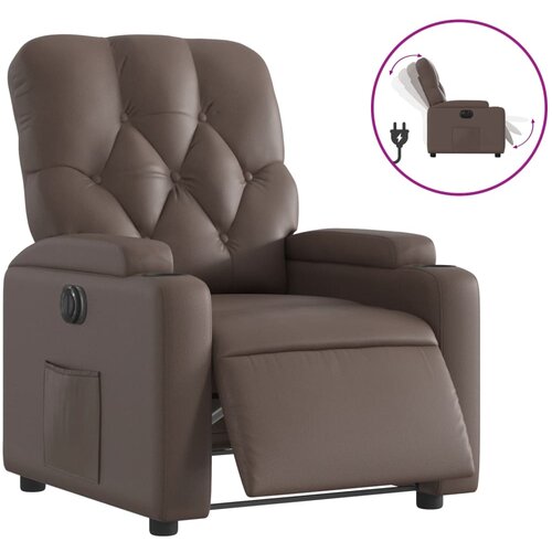Maison Chic Električni naslanjač - Relax naslanjač rjavo umetno usnje, (22061348) Cene