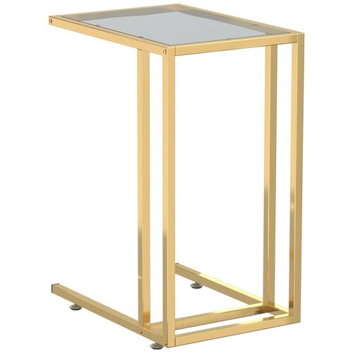 VidaXL Računalni&amp;scaron;ka stranska mizica črna 50x35x65 cm kaljeno steklo, (20712699) Slike