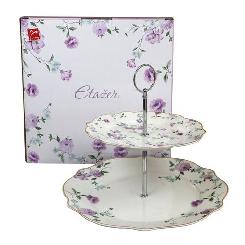 Sigma Porcelan etažer (Violet) JH-PL2-VIO Cene