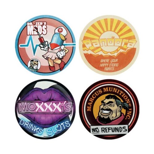 Fanattik Borderlands - Set of 4 Coasters ( 075059 ) Cene