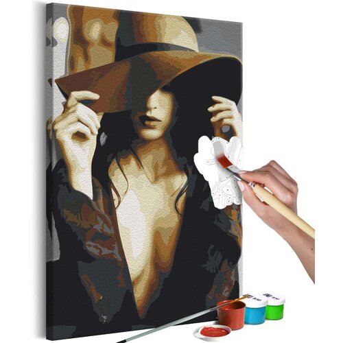  Slika za samostalno slikanje - Brown Hat 40x60 Slike