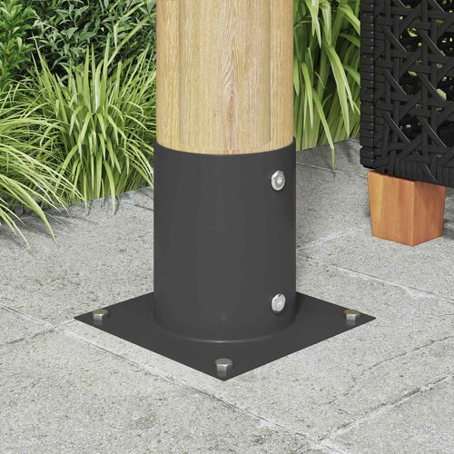  Okrugli sidri&amp;scaron;te u zemlji 4 pcs Antracit 18 x 18 x 15 cm Metal Slike