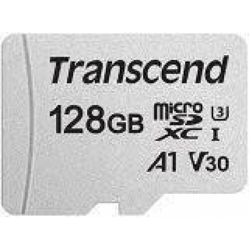 Transcend 128GB microSDXC I, UHS-I U3 V30, A1Class 10 (with adapter) 95/40 MB/s TS128GUSD300S-A memorijska kartica Slike