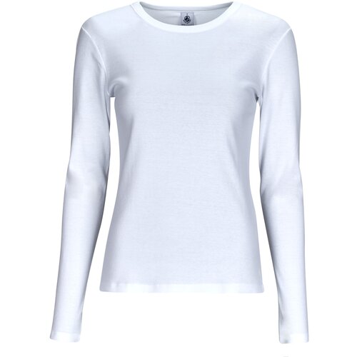 Petit Bateau Majice z dolgimi rokavi ML COL ROND Bela Slike