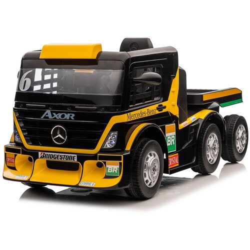 Kamion za decu sa prikolicom na akumulator mercedes-benz (model 283 žuta) Slike