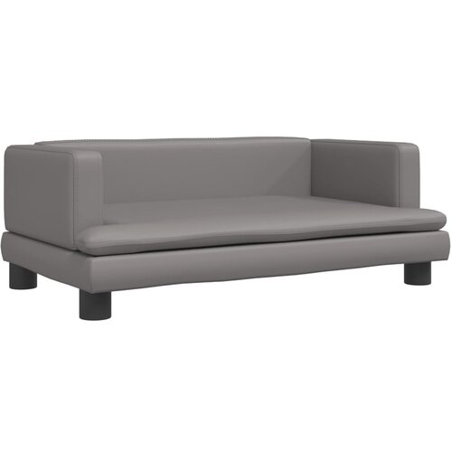 VidaXL Otro&amp;scaron;ki kavč siv 80x45x30 cm umetno usnje, (20988170) Slike