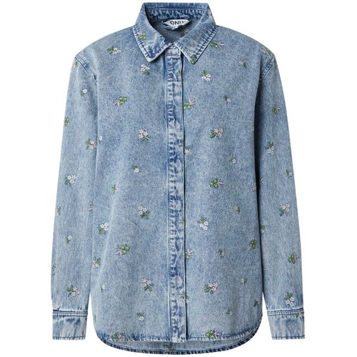 Only Bluza 'ONLVera' moder denim / zelena / rosé / off-bela Cene