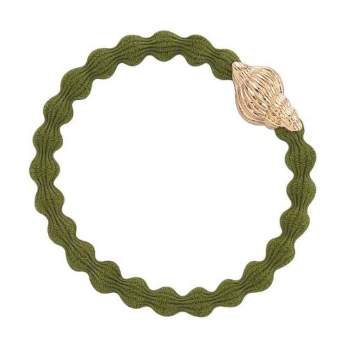 By Eloise London Bling Charms Tropical Seashell Olive gumice za kosu Slike