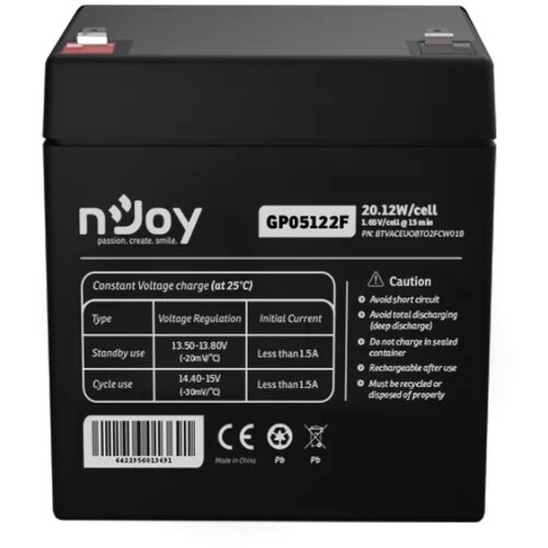 Njoy GP05122F baterija za ups 12V 5Ah (BTVACEUOBTO2FCW01B) Slike