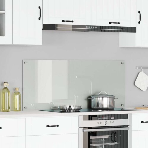 vidaXL Kuhinjski Backsplash Proziran Staklo 120 x 50 cm Izdržljiv Cijene