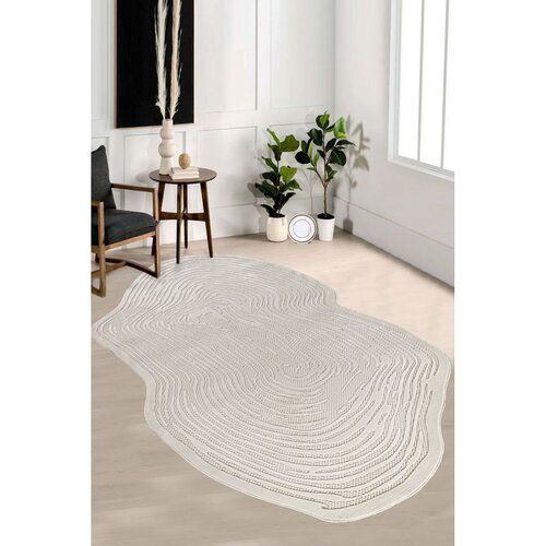 Conceptum Hypnose Amorf - Ar003 Tepih u Krem Boji (120 x 180 cm) Cene