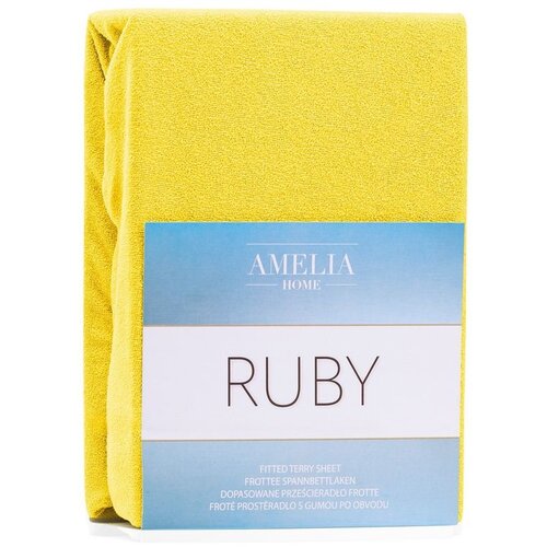 AmeliaHome Plahta s gumom Ruby 140-160x200 cm, žuta Cene