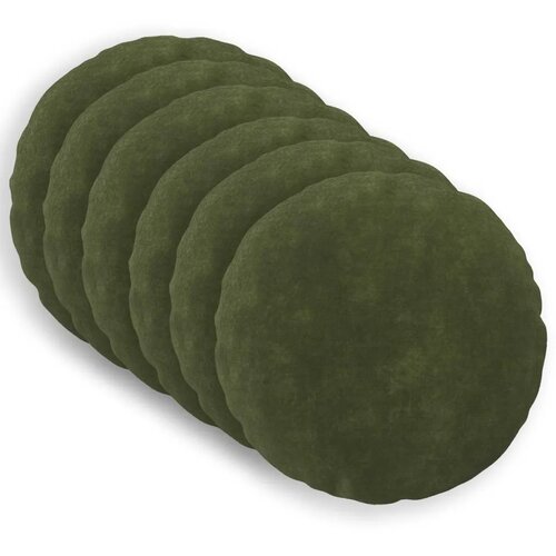  Jastuk s jastukom HEERLEN 6 kom. Zelena Mikrofibra Flis - Zelena Ø 60 cm 6 Cene