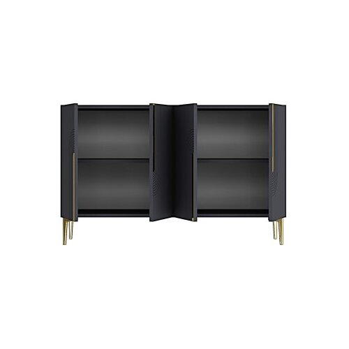 Hanah home konzola meyra 120 anthracite gold Slike
