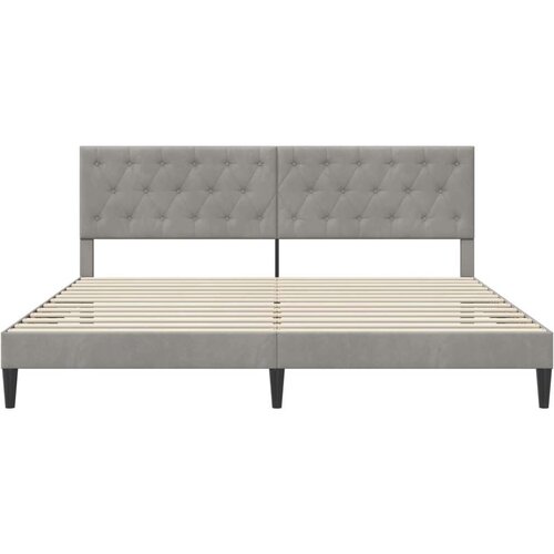  Okvir za krevet Svjetlosiva 200 x 200 cm Bar&amp;scaron;un - Svjetlosiva 200 x 200 cm Slike