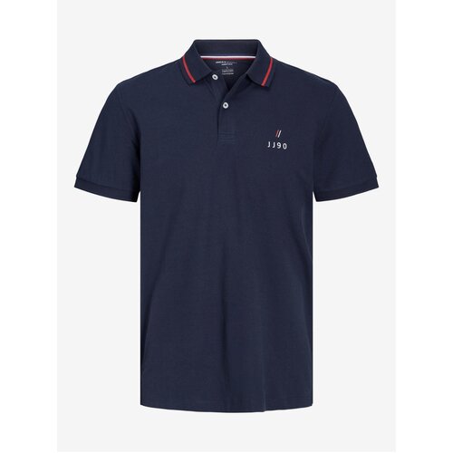 Jack &amp;amp; Jones Dark blue mens polo shirt Joe - Men Slike
