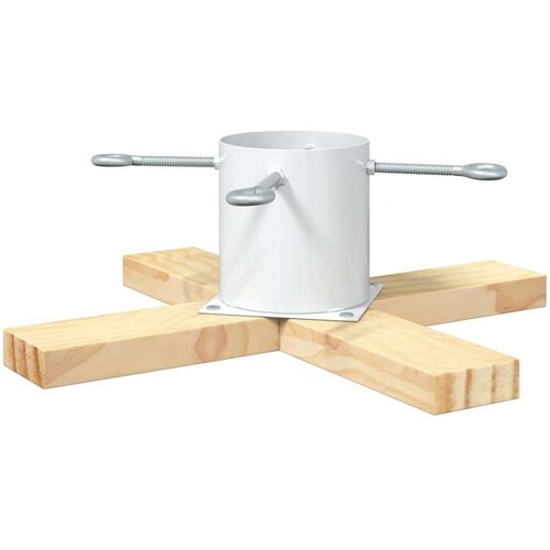 VidaXL Stalak za božićno drvce 1.73 Bijelo 50 x 50 x 16 cm Slike
