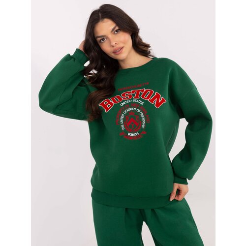 My Red Lips Sweatshirt-EM-BL-617-15.51P-dark green Cijene
