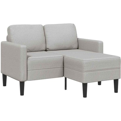 SOFA 2-sjed s ležaljkom u obliku slova L oblak siva 125 cm Slike