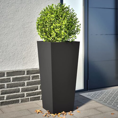 Vrtne sadilice 2 kom crne 35 x 35 x 75 cm čelične Cene