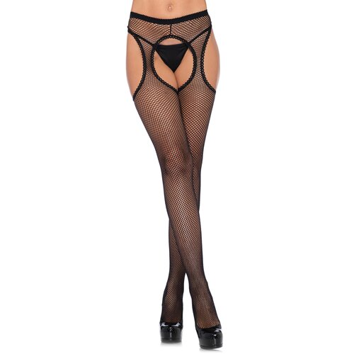 Leg Avenue Fishnet Suspender Hose 1941 Black Slike