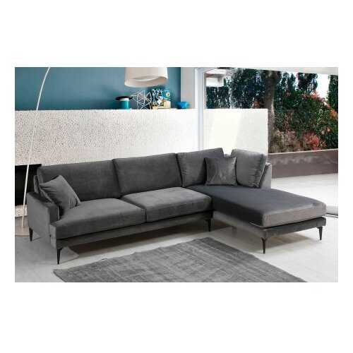  Ugaona garnitura Papira Corner Right (L3+Chl) Anthracite Slike