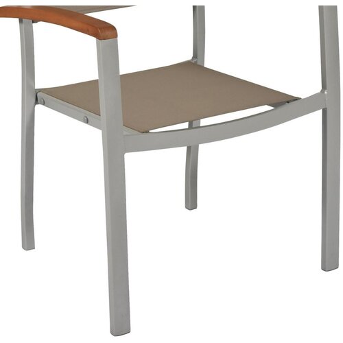 Gardenson Vrtni Stol Naxos, 2 Kos, Aluminij Slike