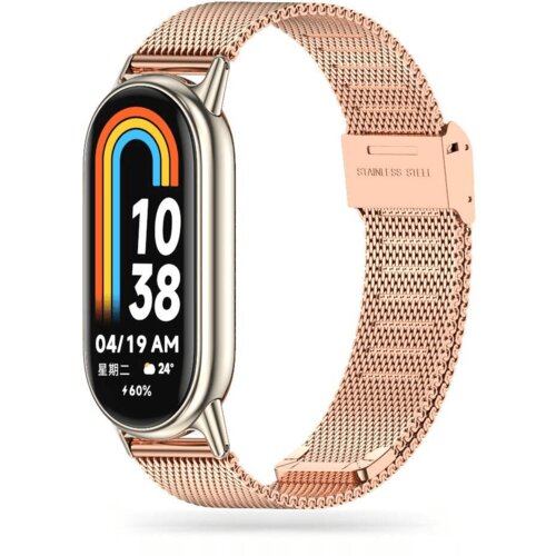  Kovinski pašček za uro Xiaomi Mi Band 8 - roza Cene
