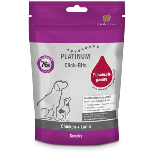 Platinum click-bits chicken + lamb - trening poslastice za pse sa piletinom i jagnjetinom (150g) Cene