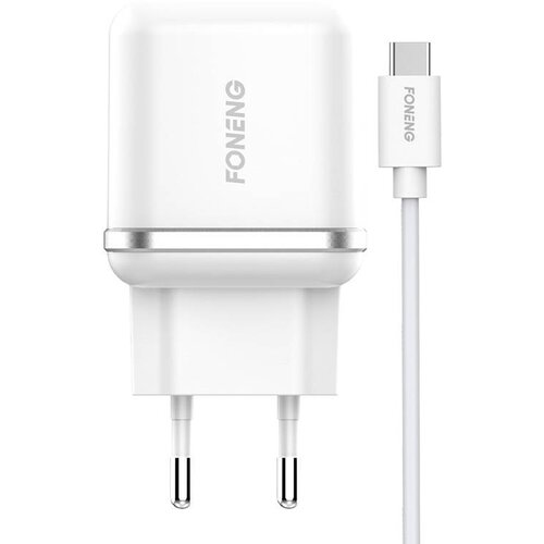 Foneng Stenski polnilec EU20 2.4A + USB v USB-C kabel, (20633305) Cene