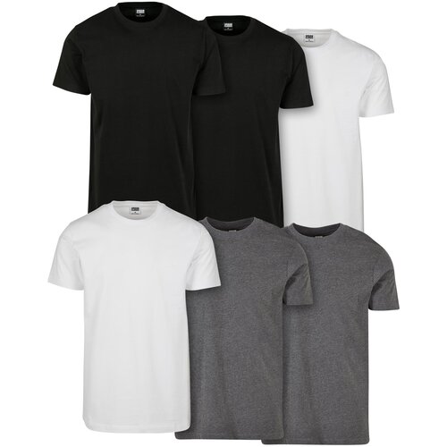 UC Men Basic Tee 6-Pack blk/blk/wht/wht/chrcl/chrcl Cene