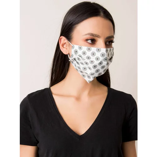 Fashion Hunters White patterned protective mask
