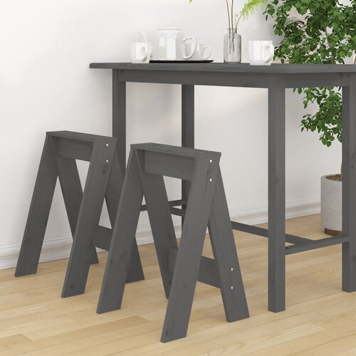 vidaXL Stolci 2 kom sivi 40x40x60 cm od masivne borovine Cijene