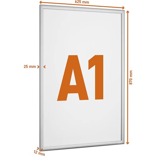 Durable Aluminijast zložljiv okvir, format A1, srebrne barve Cene