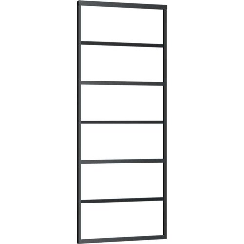 vidaXL Klizna vrata s priborom 76 x 205 cm od ESG stakla i aluminija Cijene