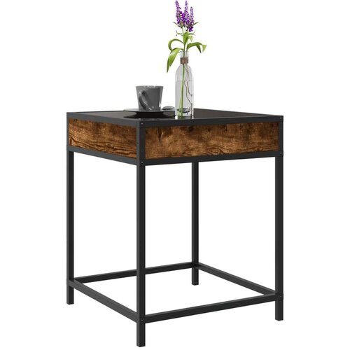 vidaXL Stolić s beskonačnim LED svjetlima boja hrasta 40 x 40 x 51 cm Cijene
