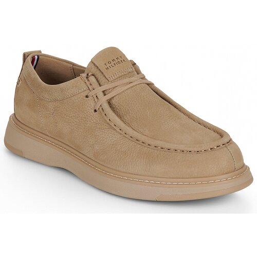 Tommy Hilfiger Čevlji Derby COMFORT NUBUCK MOC TOE SHOE Bež Slike