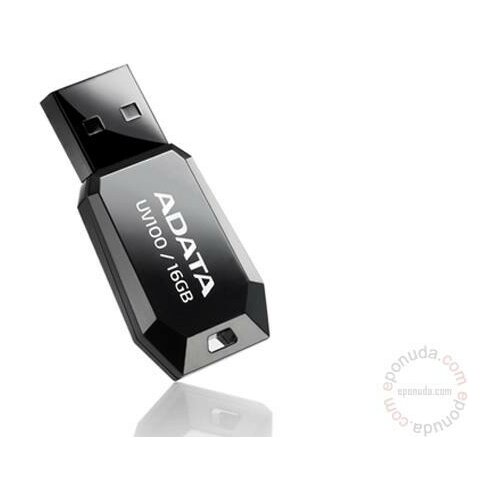 Adata 16GB DashDrive UV100 Slim Bevelled, USB 2.0 Flash Black AUV100-16G-RBK usb memorija Slike